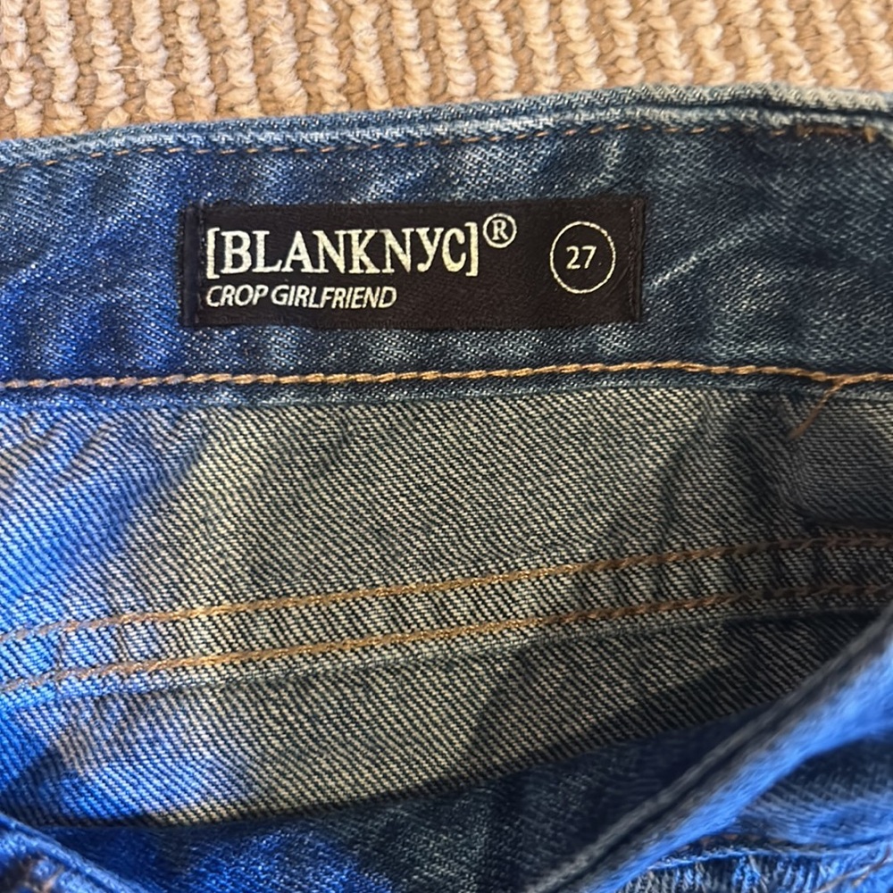 Blanknyc Crop Girlfriend Patchwork Distressed Cro… - image 6